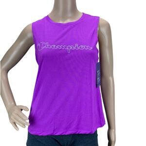 New Champion Purple Reef Sleeveless Crew Neck Pullover Sport Muscle Tee Tank Top